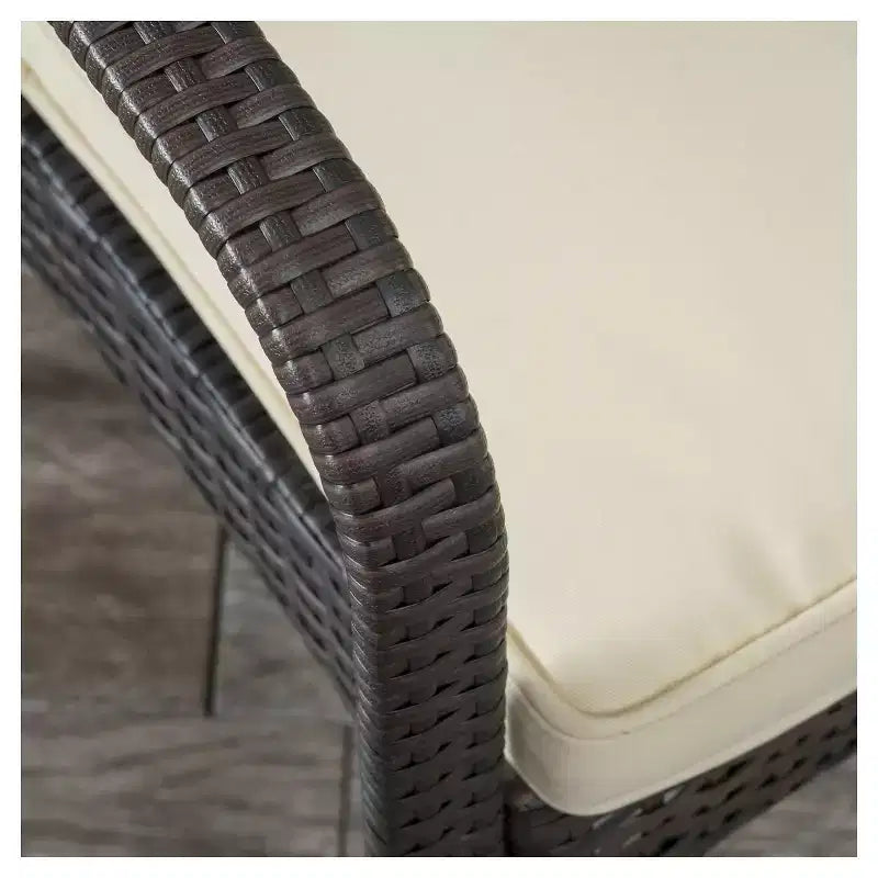 Ensemble de salle à manger Anthony 7 pièces : résine tressée d'extérieur, cadre en fer, 6 fauteuils avec coussins – Christopher Knight Home
