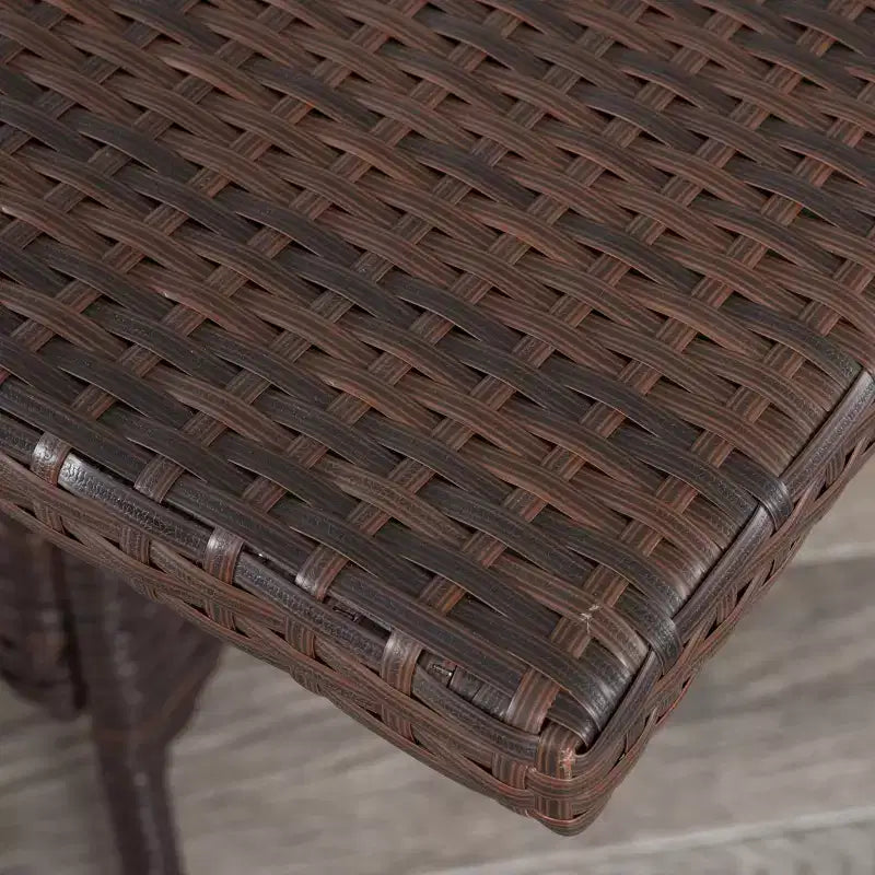 Ensemble de salle à manger de patio en osier 5 pièces Campbell avec coussins - Multimarron - Christopher Knight Home