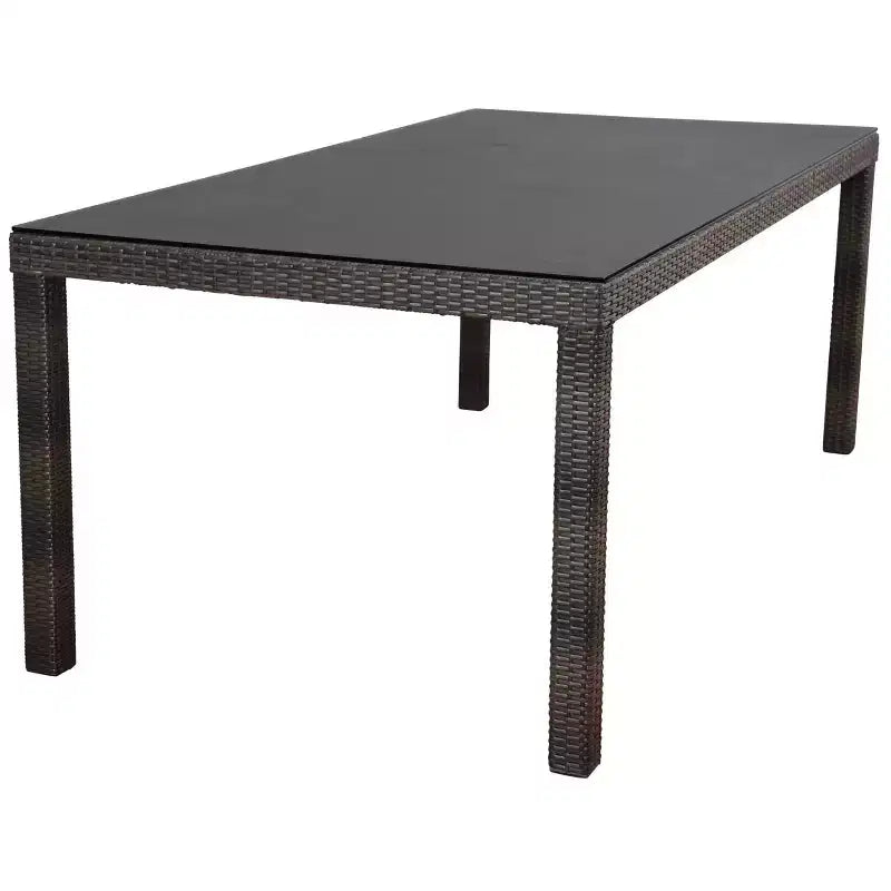 Ensemble de salle à manger de patio 7 pièces Lina - International Home Miami : Bois d'eucalyptus, boulons en acier galvanisé, résistant à l'eau et aux UV