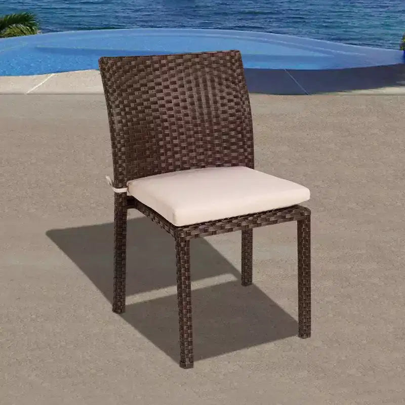 Ensemble de salle à manger d'extérieur ovale extensible double Noah 9 pièces en teck et osier - International Home Miami : Résistant aux intempéries