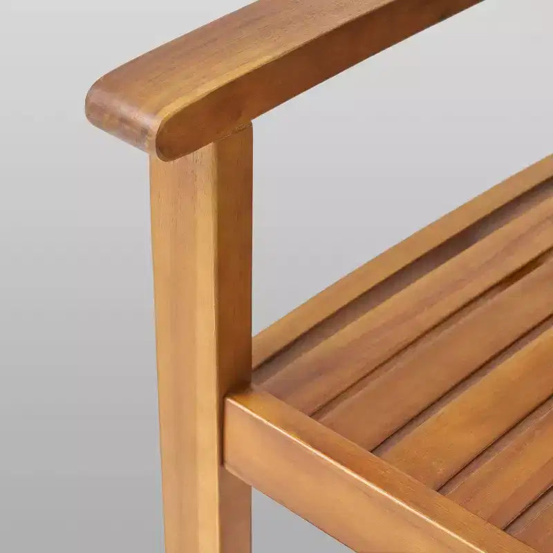 Ensemble de salle à manger Wiloson 7 pièces en acacia - Teck - Christopher Knight Home : Résistant aux intempéries, 6 fauteuils