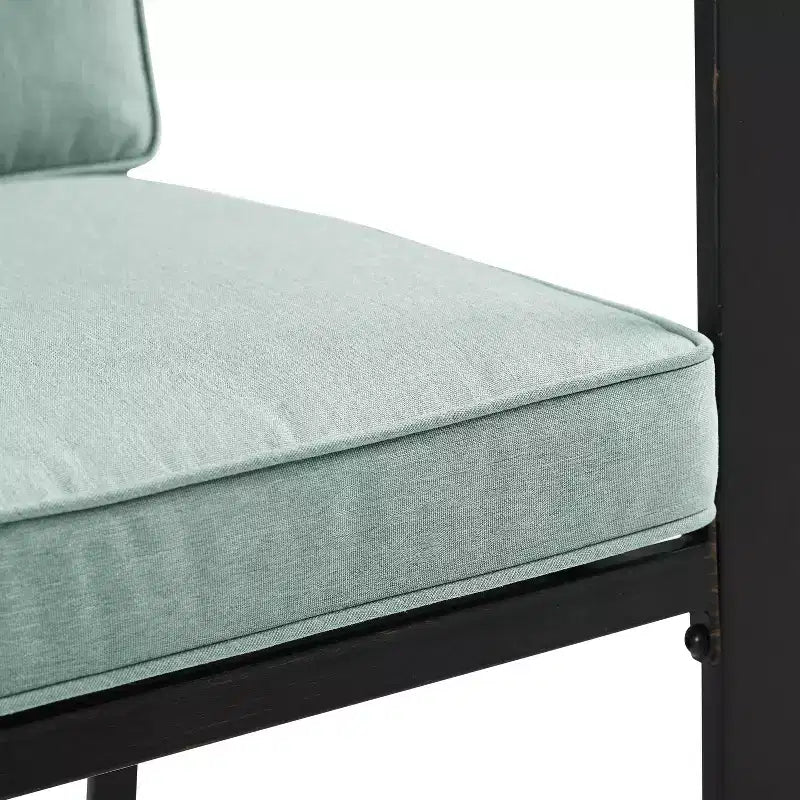 Ensemble de salle à manger d'extérieur 5 pièces Kaplan avec fauteuils Mist/Bronze huilé – Crosley : Cadre en acier, résistant aux UV, 4 places