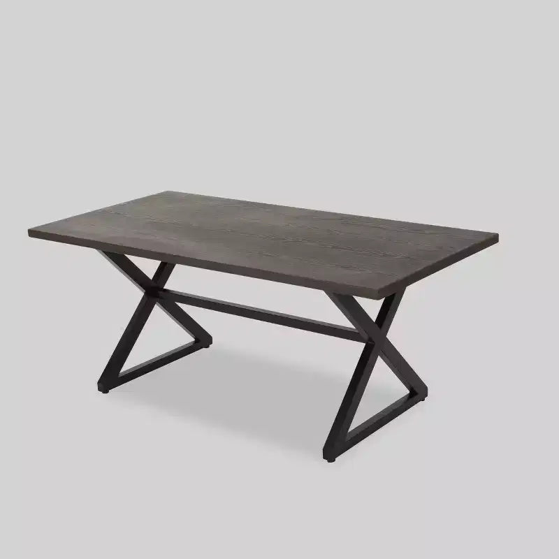 Ensemble de salle à manger 7 pièces en aluminium et osier Dion - Marron - Christopher Knight Home : Résistant aux intempéries avec coussins en polyester