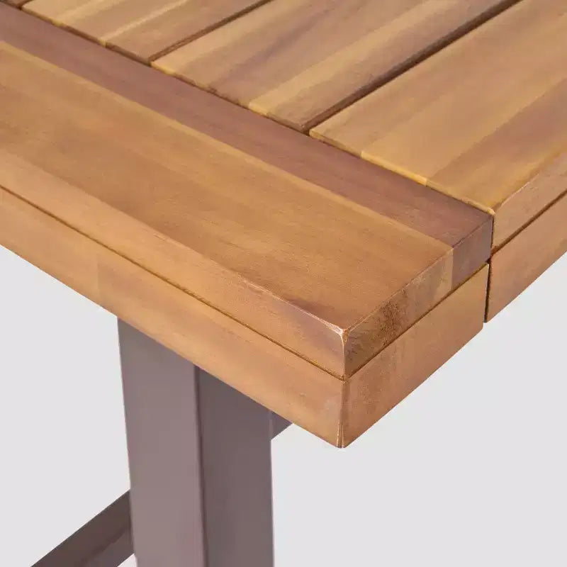 Ensemble de salle à manger 9 pièces en bois d'acacia Balfour - Teck - Christopher Knight Home : Résistant aux intempéries, 8 places, sans coussin