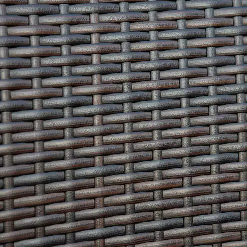 Ensemble de salle à manger de patio 6 pièces avec table et banc en acacia et 4 chaises en rotin PE - Captiva Designs