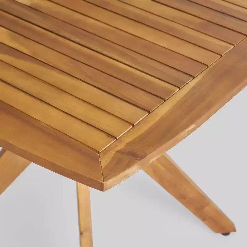 Ensemble de salle à manger carré 5 pièces en bois d'acacia Alondra - Teck - Christopher Knight Home