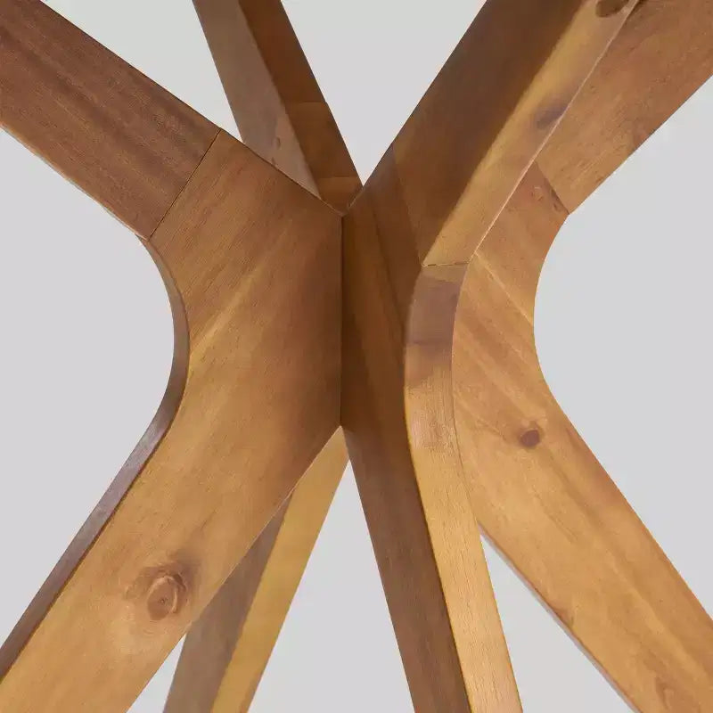 Ensemble de salle à manger carré 5 pièces en bois d'acacia Alondra - Teck - Christopher Knight Home