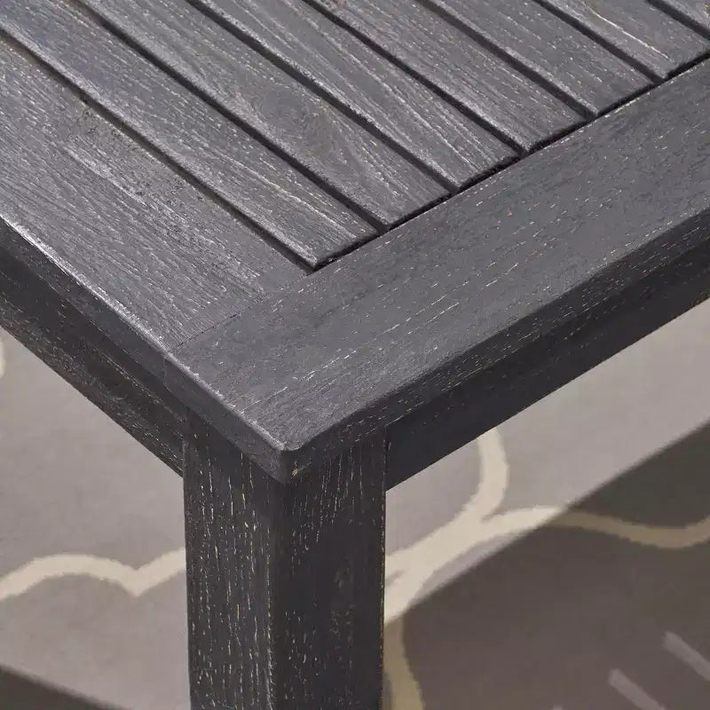 Ensemble de salle à manger extensible 7 pièces en bois et osier Elmar - Gris foncé/Gris - Christopher Knight Home
