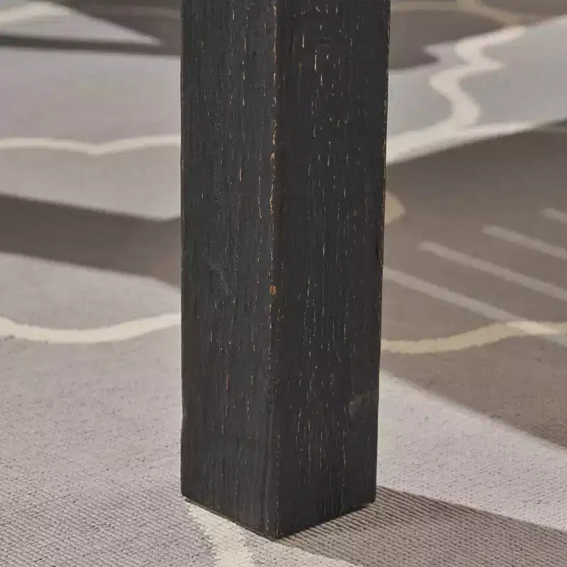 Ensemble de salle à manger extensible 7 pièces en bois et osier Elmar - Gris foncé/Gris - Christopher Knight Home
