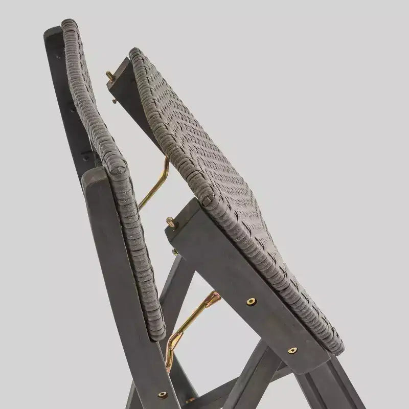 Ensemble de bar rectangulaire 3 pièces Polaris en bois et osier de 114 cm gris foncé - Christopher Knight Home : cadre en acacia, résistant aux intempéries