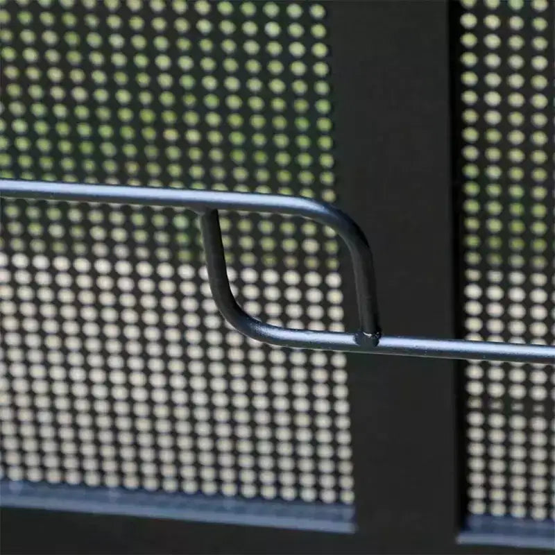 Ensemble de salle à manger 5 pièces pour patio avec table carrée en maille et chaises à dossier en maille avec cadre en aluminium - Captiva Designs : Ensemble de mobilier d'extérieur