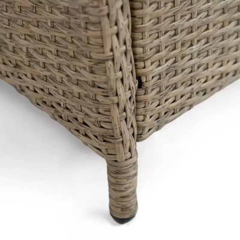 Ensemble de salle à manger d'extérieur 7 pièces Greemotion Mackay en bois de teck avec rallonge papillon intégrée et chaises inclinables marron