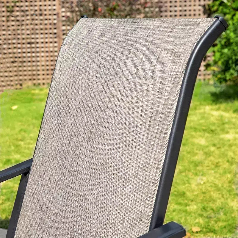 Ensemble de salle à manger 5 pièces pour patio avec table carrée et fauteuils rembourrés - Captiva Designs