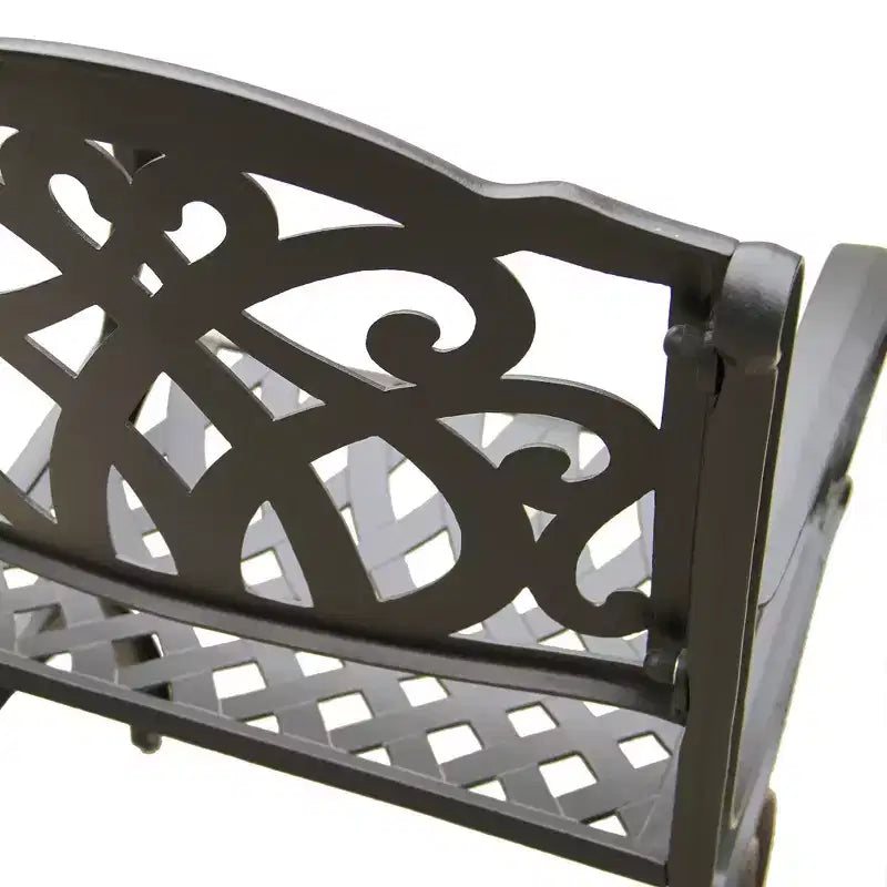 Ensemble de terrasse rectangulaire orné en aluminium Oakland Living de 95 po : résistant aux UV, 8 chaises, trou pour parasol