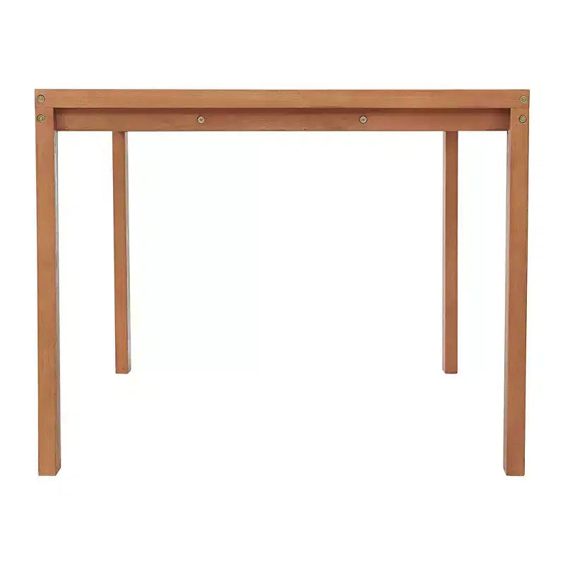 Ensemble de salle à manger d'extérieur Weston 7 pièces en bois d'eucalyptus : Résistant aux intempéries, chaises à dossier haut - Meubles Alaterre