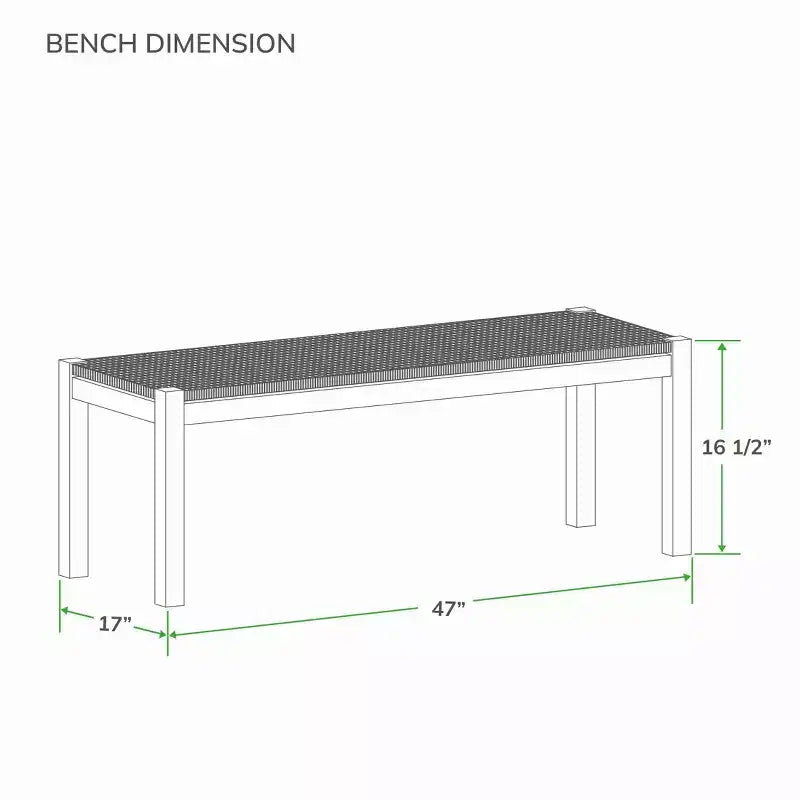 Sonoma Lane Azle – Ensemble repas pique-nique extérieur 3 pièces en teck avec osier torsadé couleur miel – Résistant aux intempéries