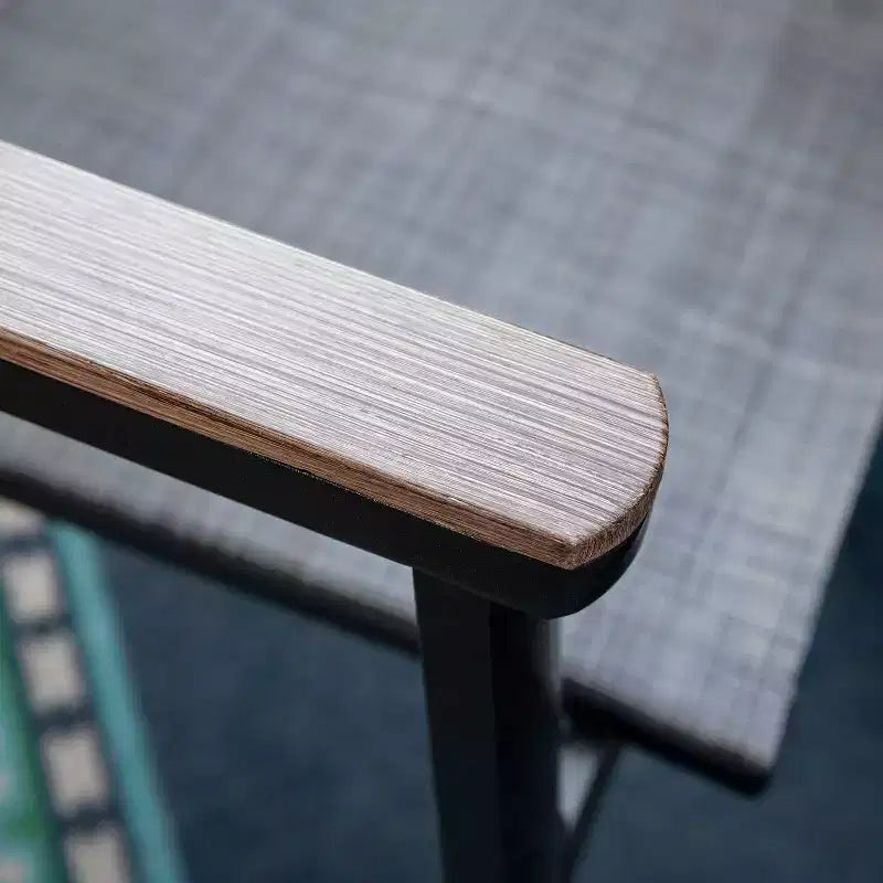 Ensemble de patio 7 pièces avec table en acier et chaises en aluminium – Captiva Designs : Mobilier de salle à manger d'extérieur