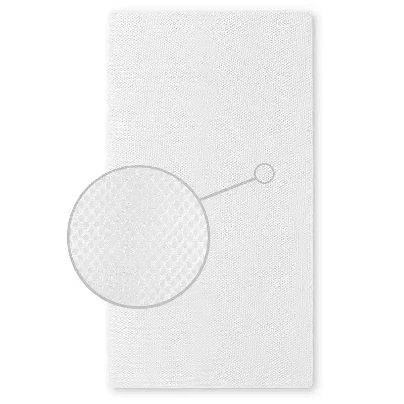 Matelas de berceau standard en fibres fermes orthopédiques respirantes – Blanc : Hypoallergénique, housse en vinyle, 12,7 cm d'épaisseur, sans mousse