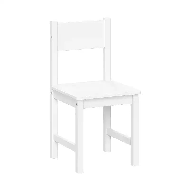 Ensemble bureau et chaise pour enfants RiverRidge avec 2 casiers de rangement pour l'art et 2 étagères latérales, blanc avec 2 barres magnétiques d'affichage d'œuvres d'art