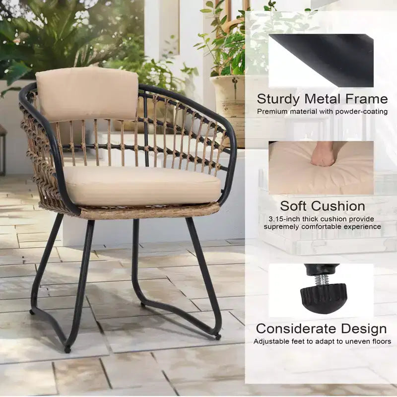 Crestlive Products - Ensemble de salle à manger extensible 9 pièces pour terrasse, table rectangulaire d'extérieur en aluminium pour 6 à 8 personnes avec chaises en rotin