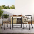 EROMMY Dining Table Set Featuring a Stylish Faux Marble or Wood Grain Table with Modern Chairs