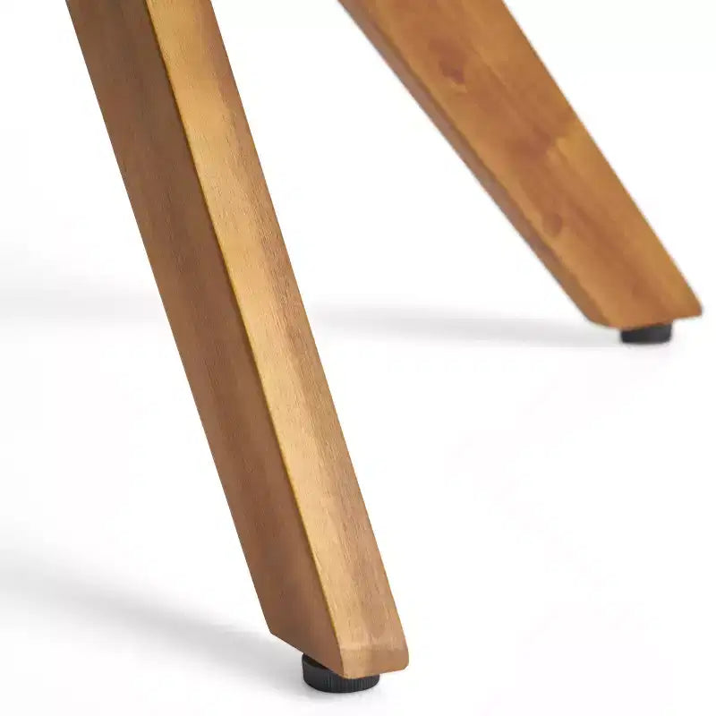 Christopher Knight Home Montserrat Ensemble de salle à manger d'extérieur 5 pièces en bois d'acacia et osier avec coussins, teck/marron multi