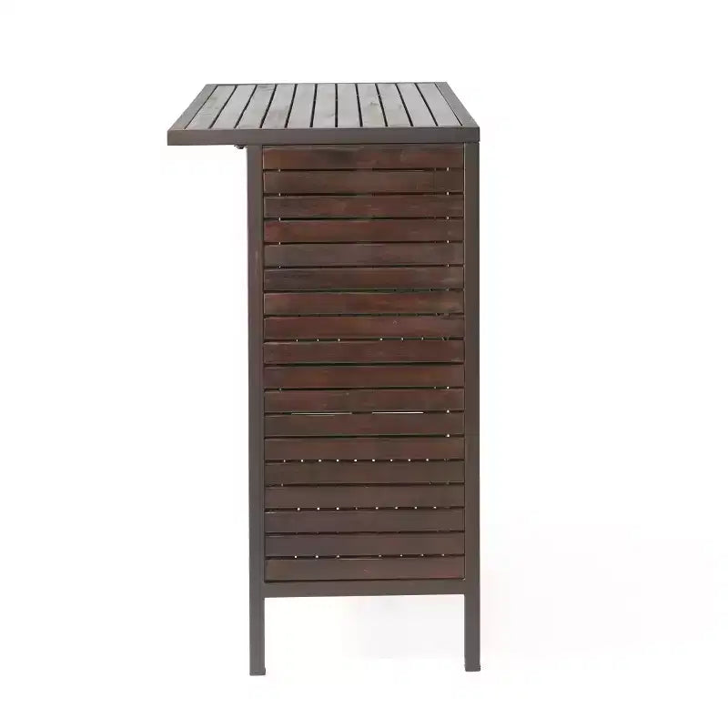 GDFStudio Darnel Ensemble de bar 3 pièces en bois d'acacia d'extérieur, marron foncé