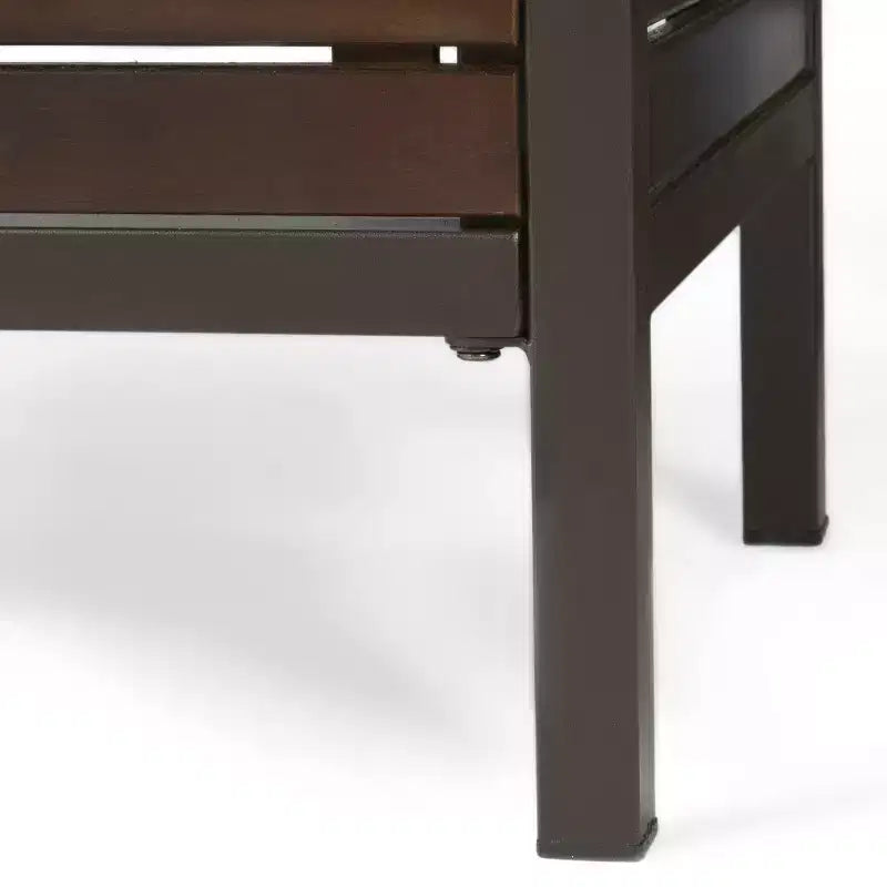 GDFStudio Darnel Ensemble de bar 3 pièces en bois d'acacia d'extérieur, marron foncé