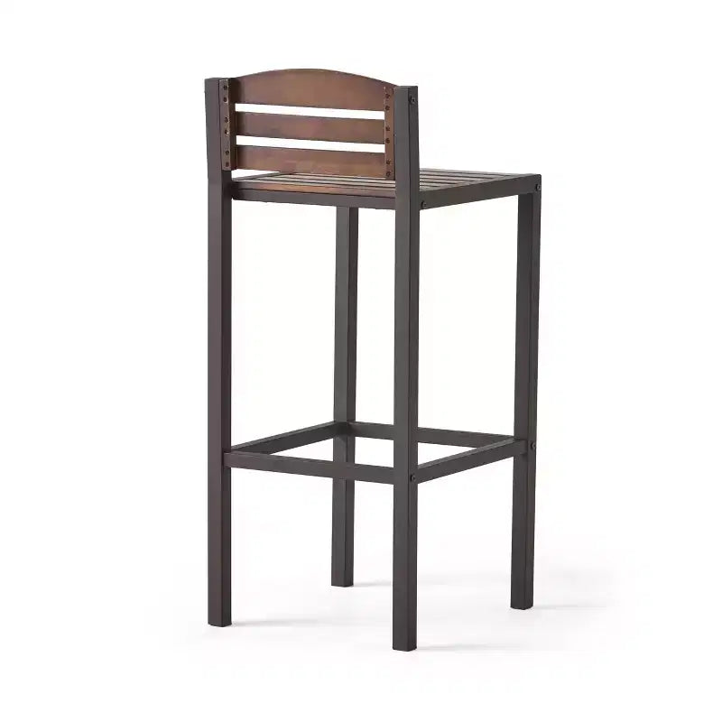 GDFStudio Darnel Ensemble de bar 3 pièces en bois d'acacia d'extérieur, marron foncé