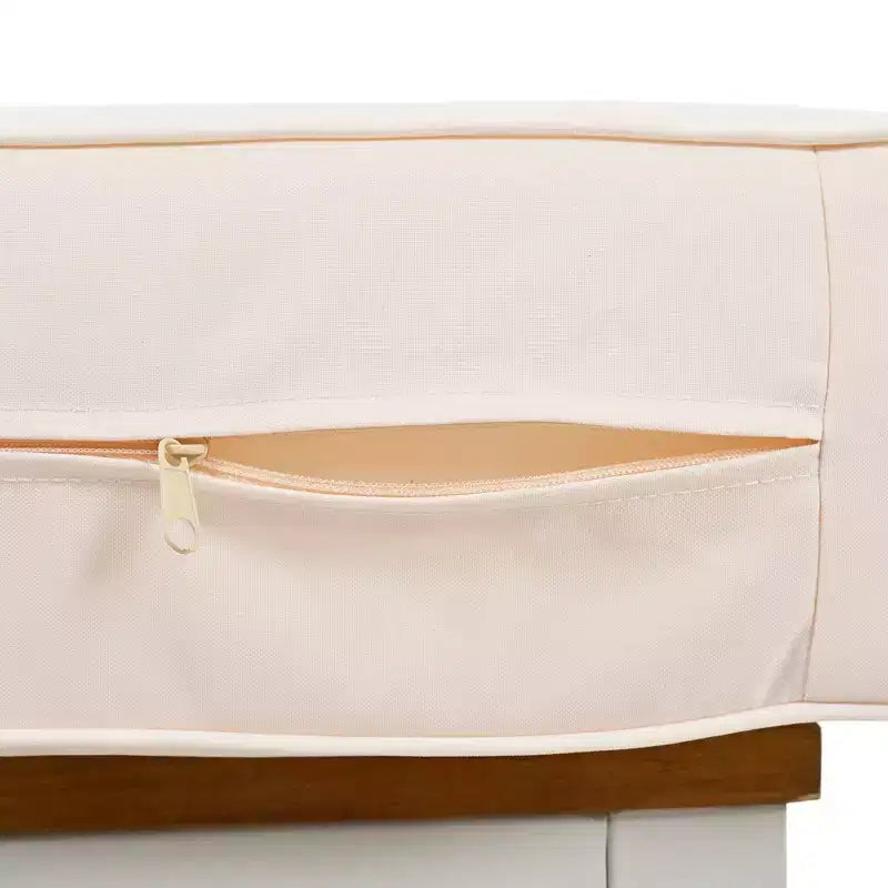 Ensemble de bar 5 pièces d'extérieur en rotin PE Whisen avec plateau de table pliable et coussins