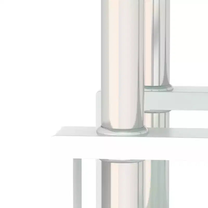 Table d'appoint moderne en verre trempé, table basse carrée pour salon ou chambre à coucher, transparente