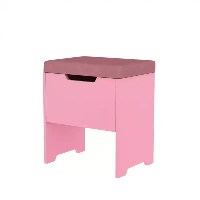 Coiffeuse avec miroir lumineux LED et prise électrique, table de maquillage avec 4 tiroirs et tabouret de rangement, 3 modes d'éclairage réglables pour chambre à coucher