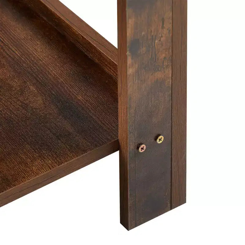 Table d'appoint en rotin avec tiroir, Table de chevet moderne, Table d'appoint pour salon, chambre à coucher, Brun rustique