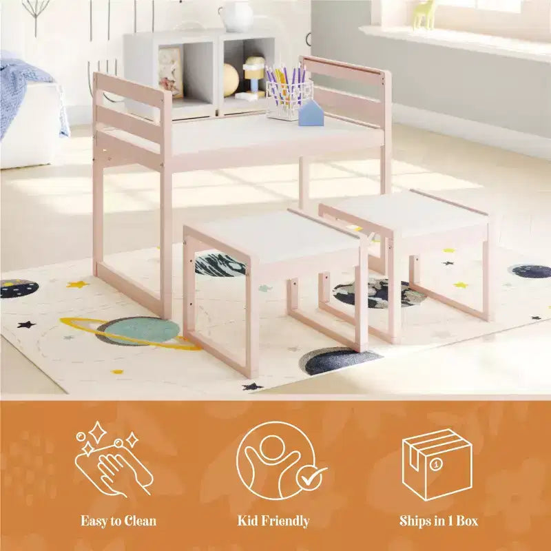 Max & Finn Signy – Ensemble table d'activités pour enfants 3 pièces