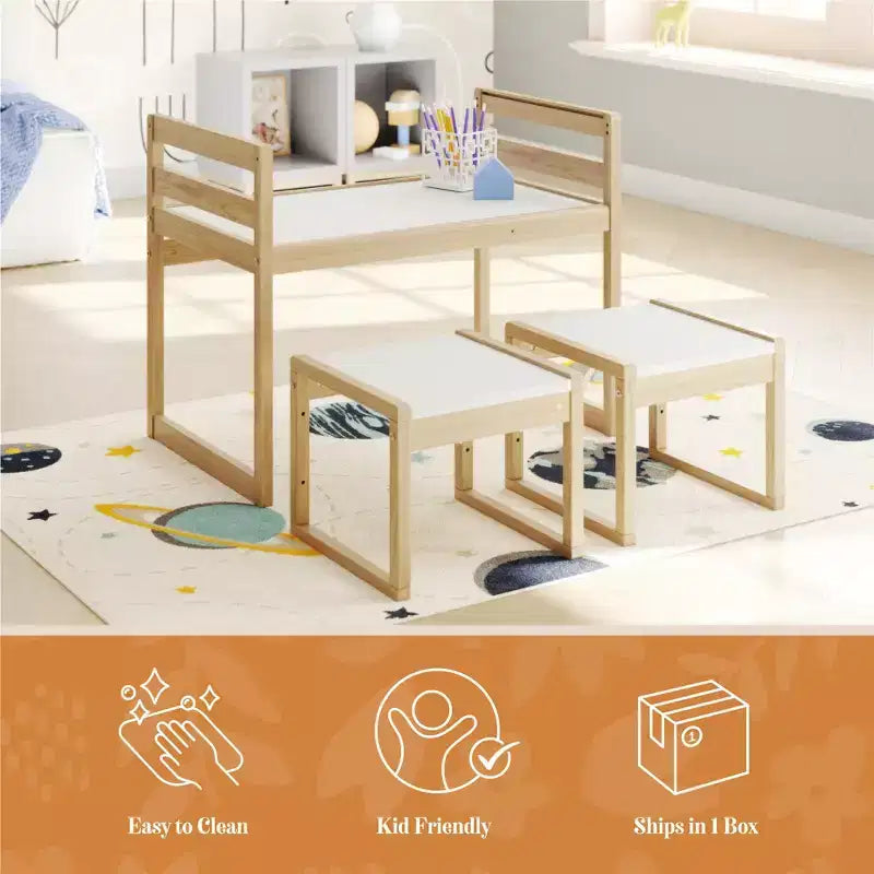 Max & Finn Signy – Ensemble table d'activités pour enfants 3 pièces