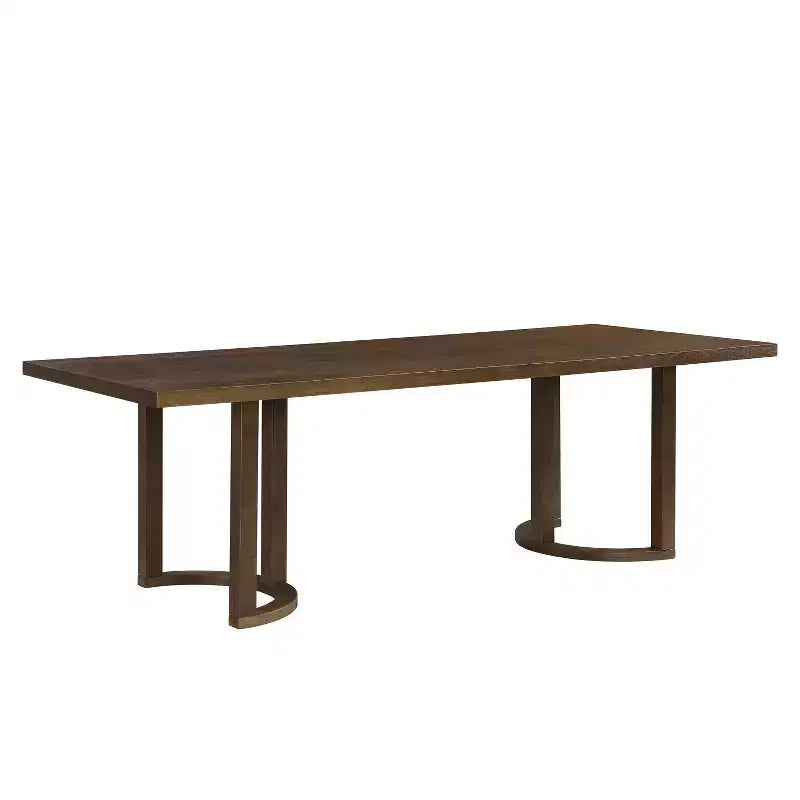 Table à manger rectangulaire moderne en hévéa 95 places
