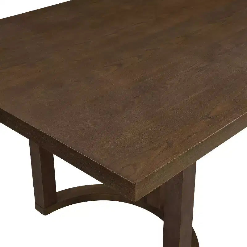 Table à manger rectangulaire moderne en hévéa 95 places