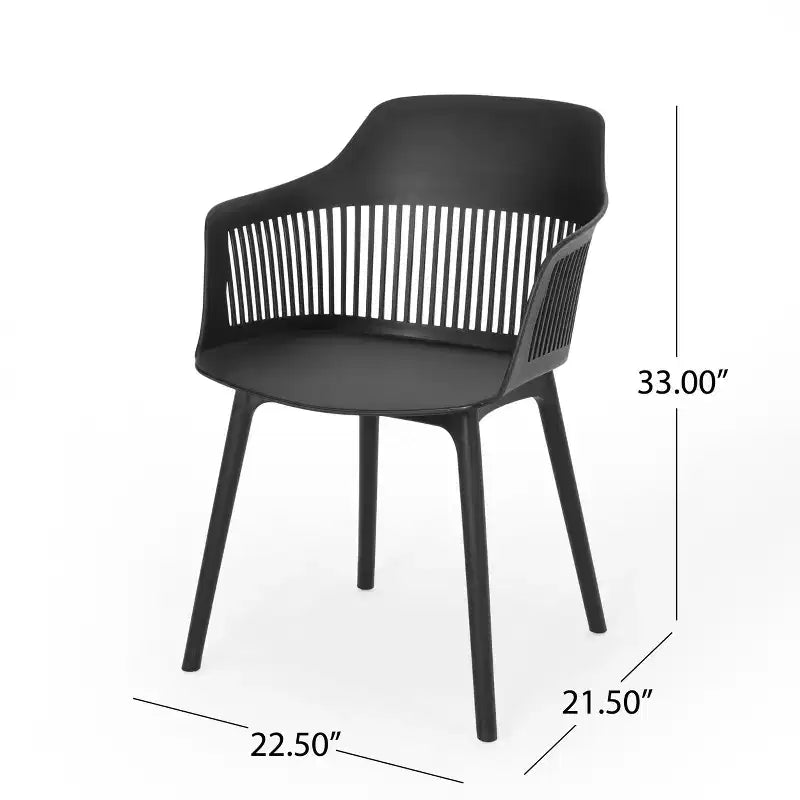 Ensemble de salle à manger d'extérieur 7 pièces Christopher Knight Home Requeta en bois d'acacia et résine avec table à manger de 70,25 po, Noir/Teck