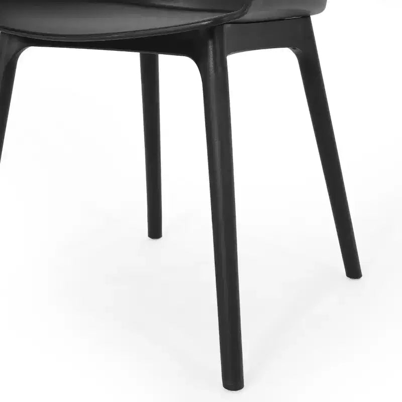 Ensemble de salle à manger d'extérieur 7 pièces Christopher Knight Home Requeta en bois d'acacia et résine avec table à manger de 70,25 po, Noir/Teck