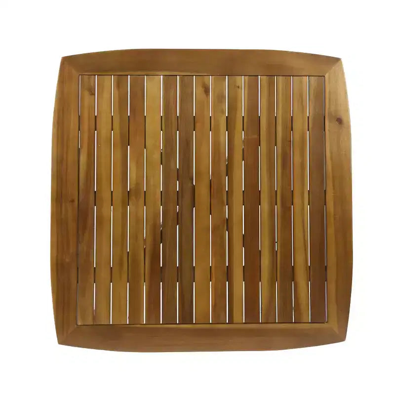 Christopher Knight Home Didicas Ensemble de salle à manger d'extérieur 5 pièces en bois d'acacia et osier avec coussin, teck/brun multicolore