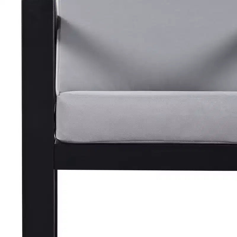 Whisen Ensemble de salle à manger d'extérieur 7 pièces Table et chaises de patio avec coussins amovibles