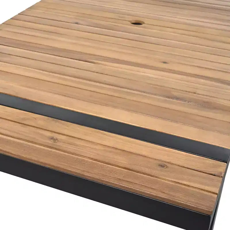 Whisen Ensemble de salle à manger d'extérieur 7 pièces Table et chaises de patio avec coussins amovibles