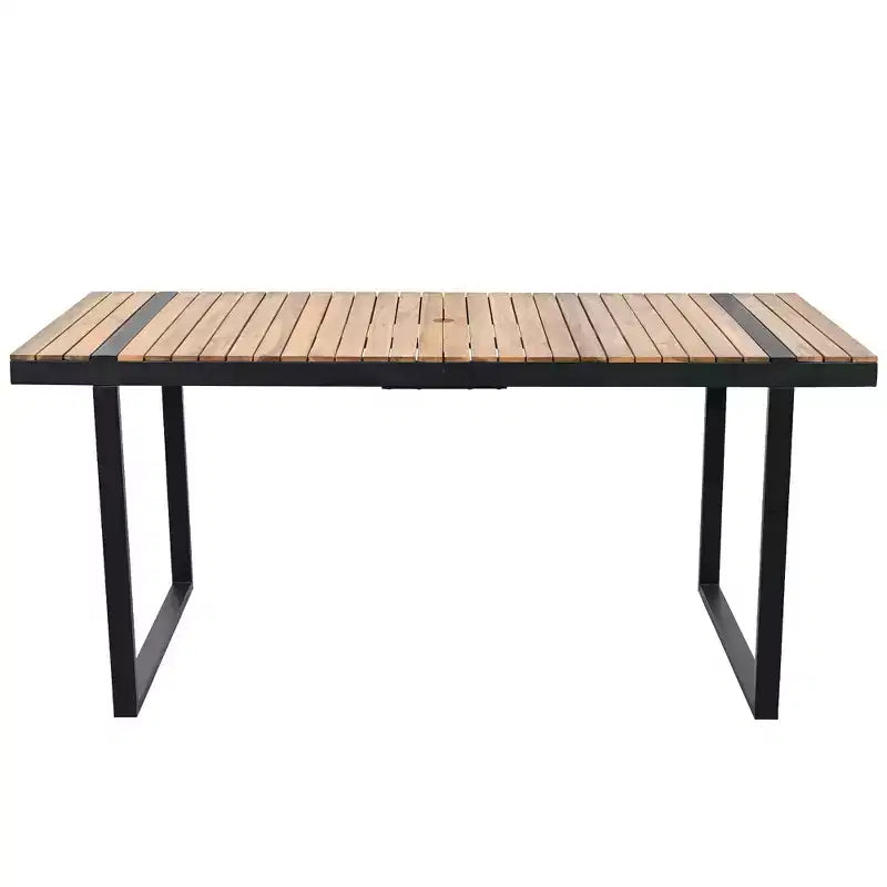 Whisen Ensemble de salle à manger d'extérieur 7 pièces Table et chaises de patio avec coussins amovibles