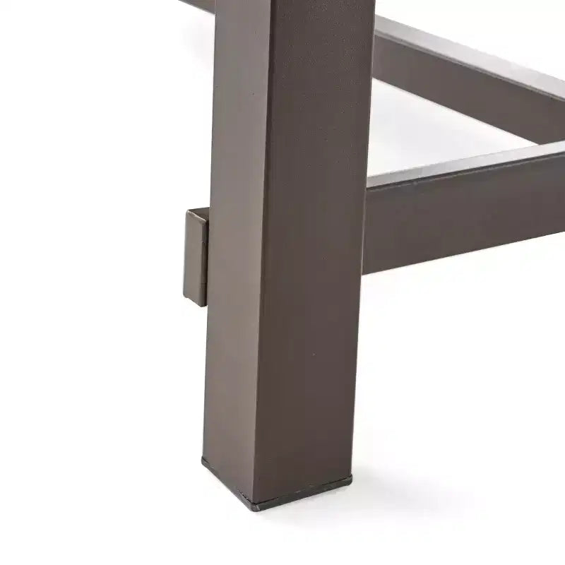 Christopher Knight Home Claude Ensemble repas d'extérieur 9 pièces en maille et bois d'acacia avec table à manger de 79 po