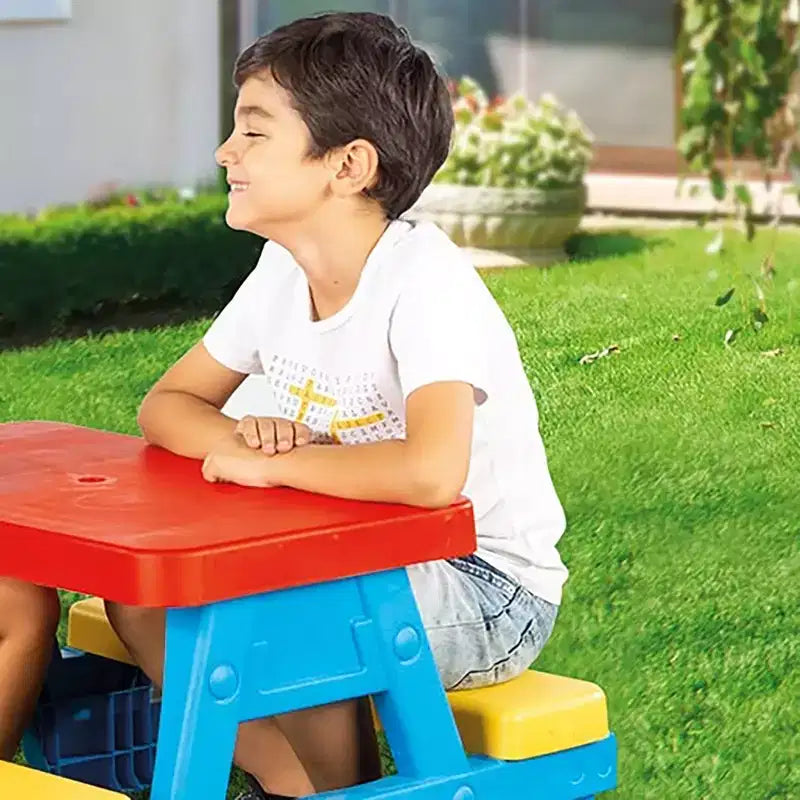 Dolu Toys - Table de pique-nique pour enfants avec 4 bancs