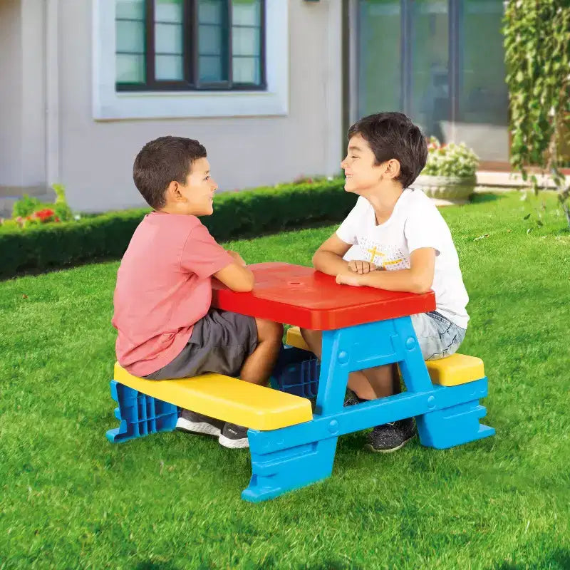 Dolu Toys - Table de pique-nique pour enfants avec 4 bancs