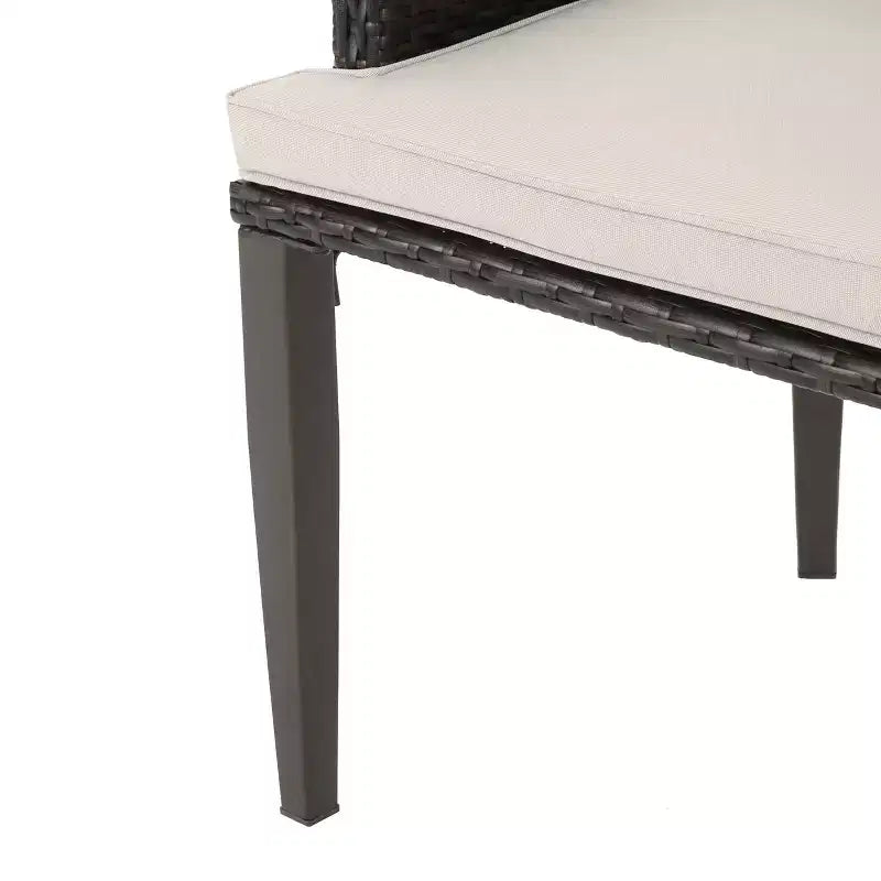 Christopher Knight Home Axel Ensemble de salle à manger d'extérieur 7 pièces en osier et bois d'acacia avec coussin, teck/brun multicolore