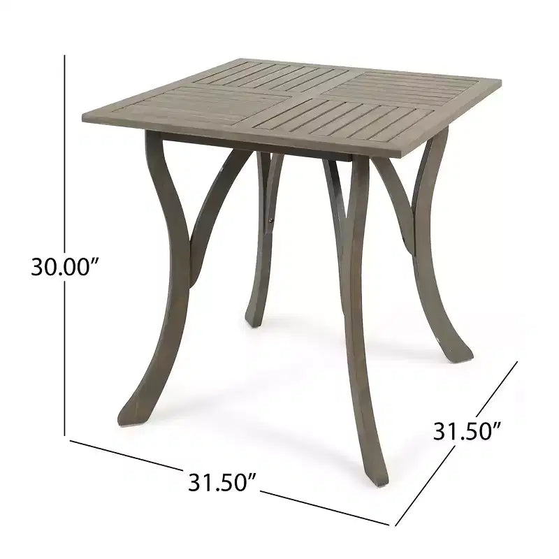 Christopher Knight Home Miro, ensemble de salle à manger d'extérieur 5 pièces en bois d'acacia à lattes