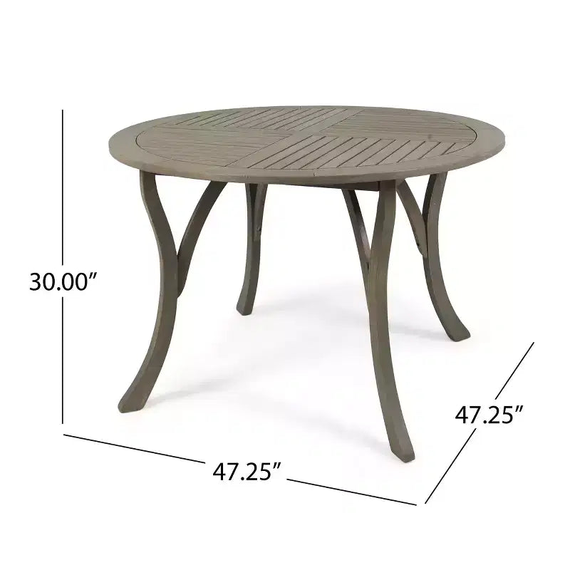 Christopher Knight Home Albury Ensemble de salle à manger d'extérieur 5 pièces en bois d'acacia et osier avec coussin