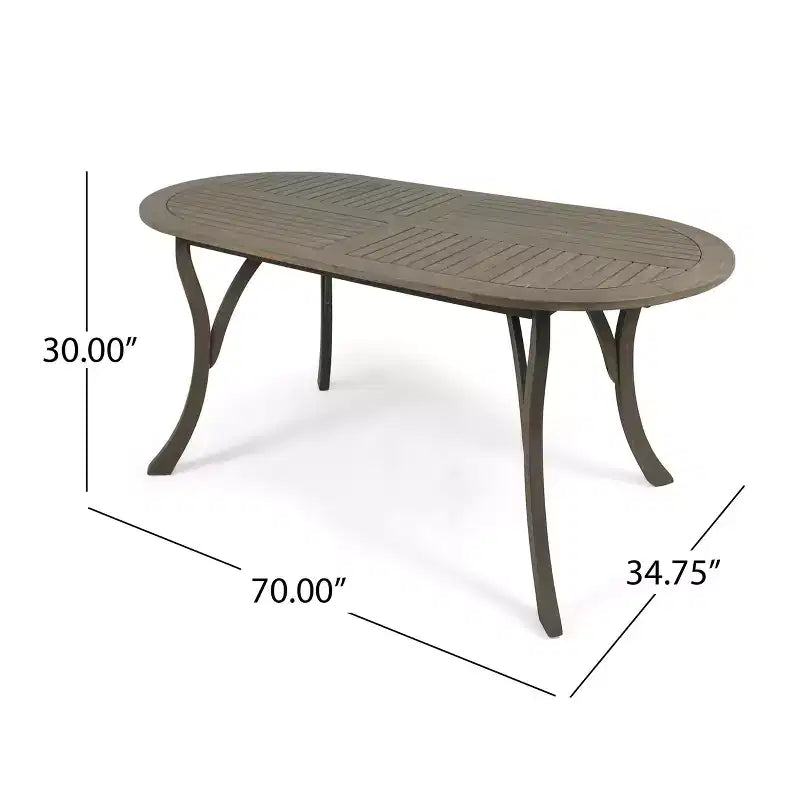 Christopher Knight Home Klondike Ensemble de salle à manger 7 pièces en bois d'acacia et osier avec coussins